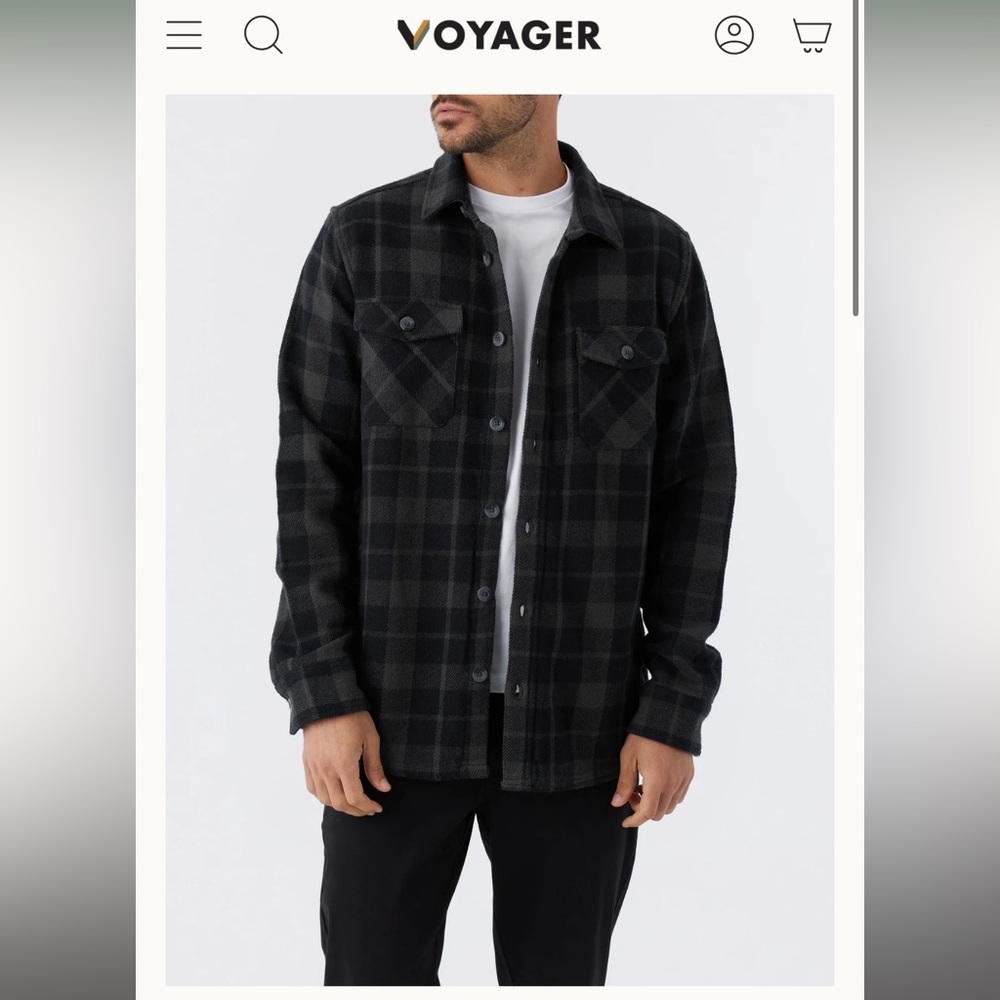 Voyager Button up Thermal Flannel